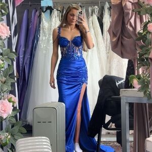 Rachel Allan Royal Blue Sequin Dress